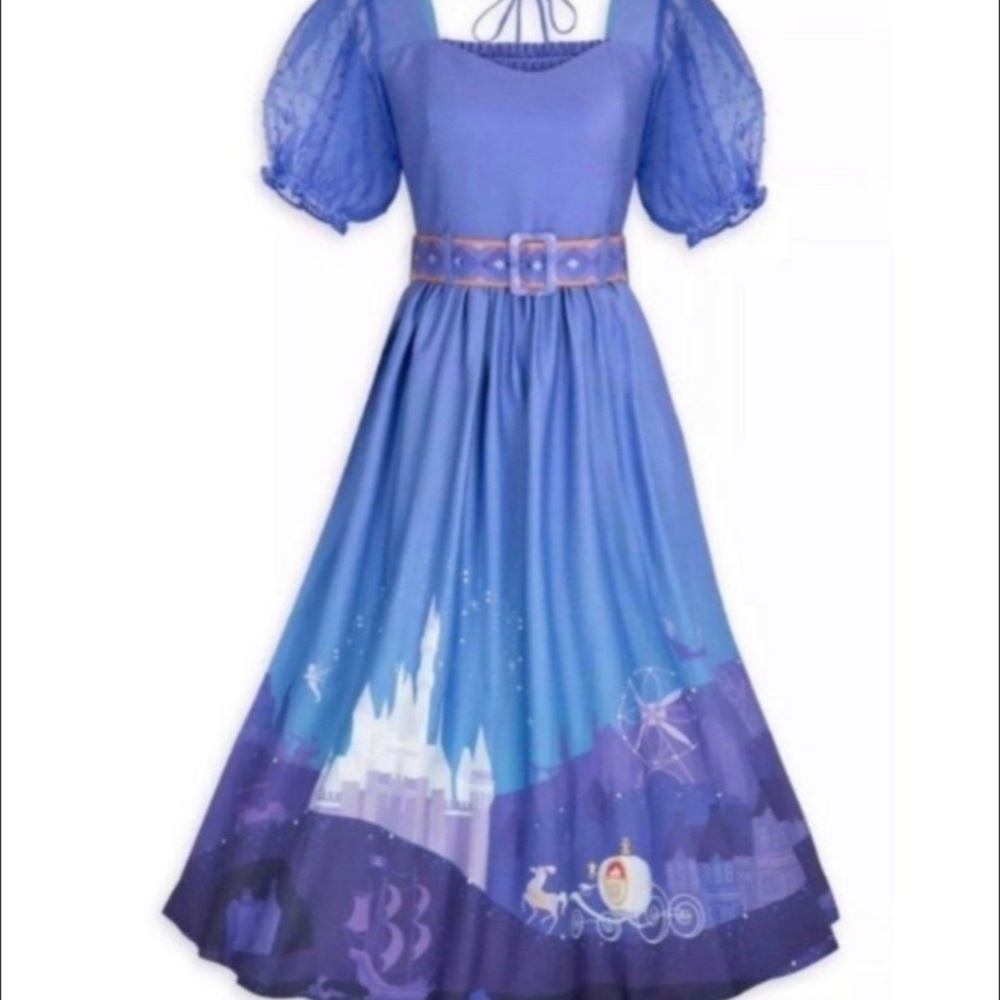 Disney Blue and Purple Maxi Dress